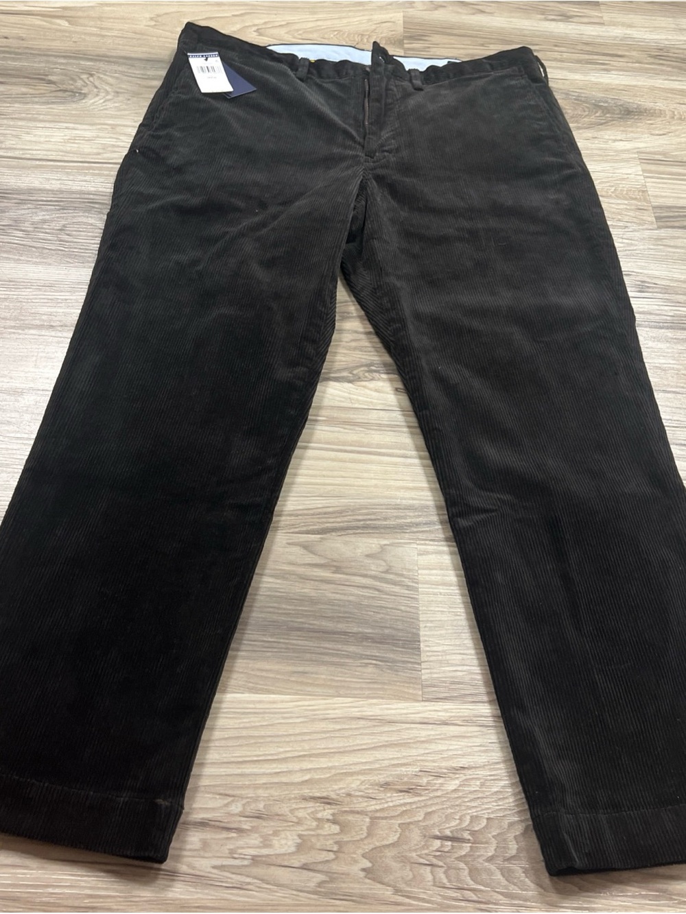 Polo Ralph Lauren Bedford Straight Fit Corduroy Pants Dark Brown Mens 38X30 NWT